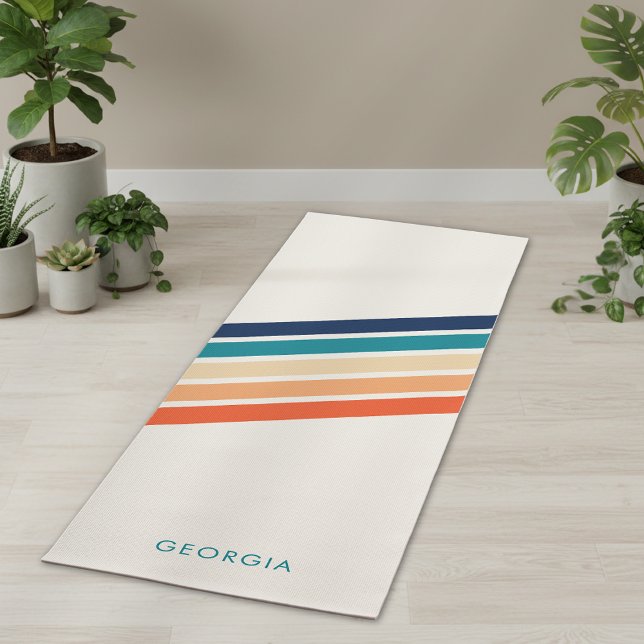 Esterilla De Yoga Simple Monograma Retro  (Subido por el creador)