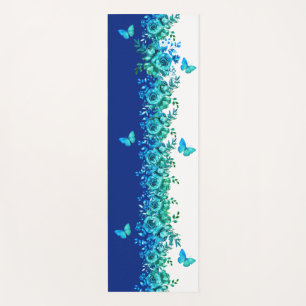 Esterilla De Yoga Sinfonía de Pétalos Azules 