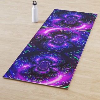 Esterilla De Yoga Sirena espiral negra púrpura triple
