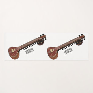 Esterilla De Yoga Sitar personalizado ilustracion