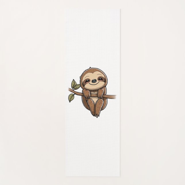Esterilla De Yoga Slote Cute Sloth Personalizado (Anverso)