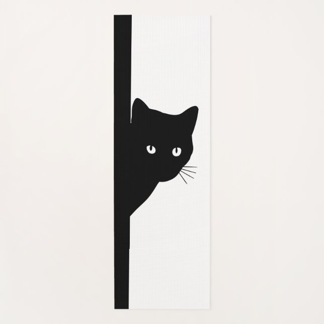 Esterilla De Yoga Sly Black Cat (Anverso)