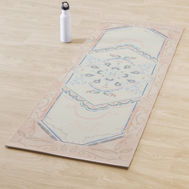 Esterilla De Yoga small+daintyCUSTOM NAME Delicate Seashell (In situ)