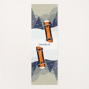 Esterilla De Yoga Snowboard nombre personalizado yoga mate