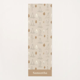 Esterilla De Yoga Soft Line Art Yoga Flow Minimalist