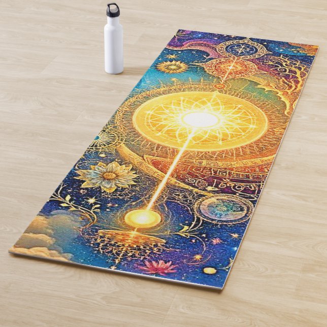Esterilla De Yoga Sol cósmico Mandala Art (In situ)