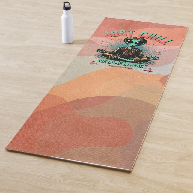 Esterilla De Yoga Sólo Chill, venimos en paz (In situ)