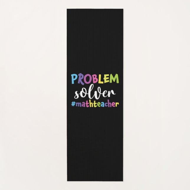 Esterilla De Yoga Solución de problemas del profesor de matemáticas (Anverso)