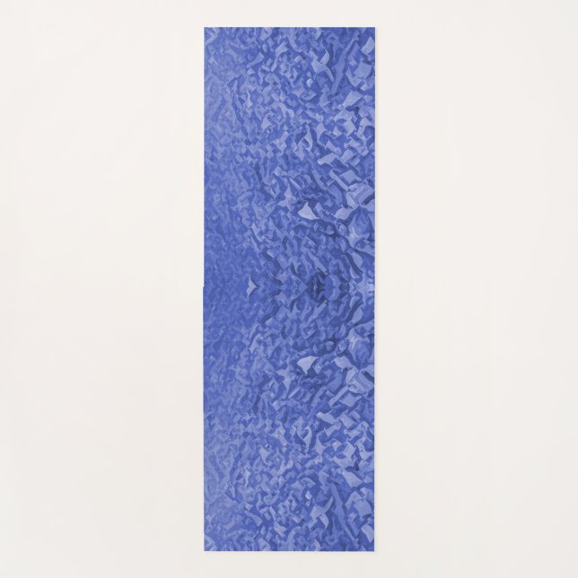 Esterilla De Yoga Sombras del vector azul (Anverso)