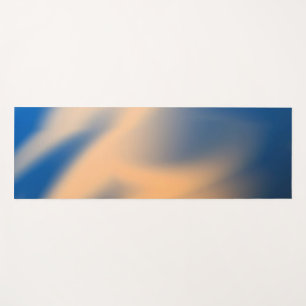 Esterilla De Yoga Sombras Naranjas azules abstractas