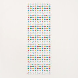 Esterilla De Yoga Sombrillas en la batalla de yoga en lluvia