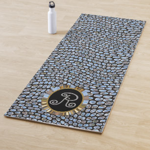 Esterilla De Yoga Special maravilloso del monograma de la elegancia