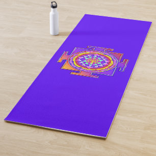 Esterilla De Yoga Sri Yantra - Diseño de símbolo del hinduismo 1