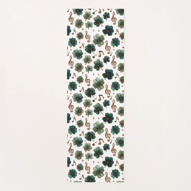 Esterilla De Yoga St. Patrick’s Day Musical Shamrock (Anverso)