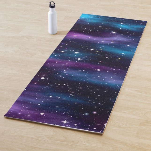 Esterilla De Yoga Starry Sky Galaxy Purple & Blue (In situ)
