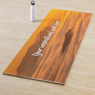 Esterilla De Yoga Su personalizado de texto amanecer por encima del