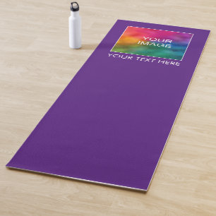 Esterilla De Yoga Su texto fotográfico aquí plantilla Real Purple Fi