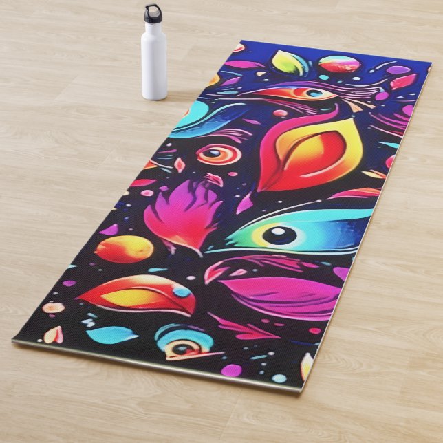 Esterilla De Yoga Sueño de pluma psicodélica (In situ)