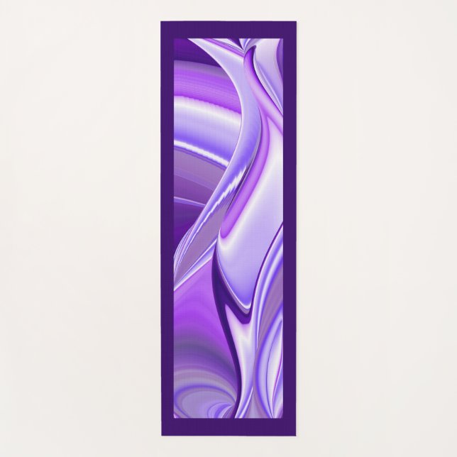 Esterilla De Yoga Sueño púrpura , Abstracto Fantasía Arcoiris (Anverso)