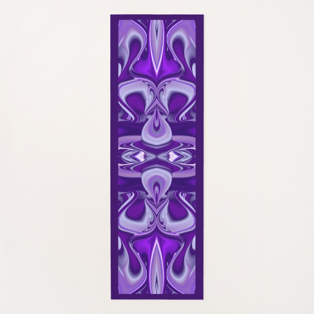 Esterilla De Yoga Sueño púrpura , Abstracto Fantasía Arcoiris (Anverso)