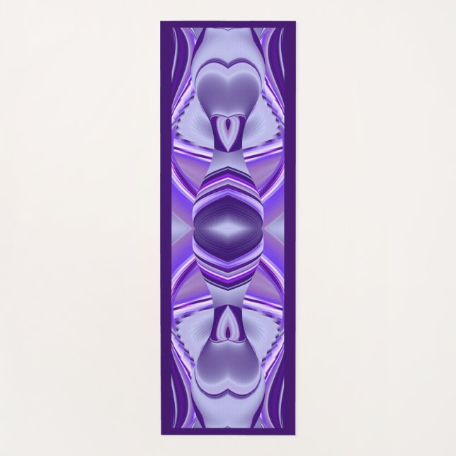 Esterilla De Yoga Sueño púrpura , Abstracto Fantasía Arcoiris (Anverso)