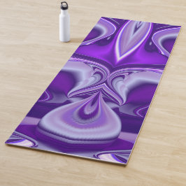 Esterilla De Yoga Sueños del arcoiris de flores moradas