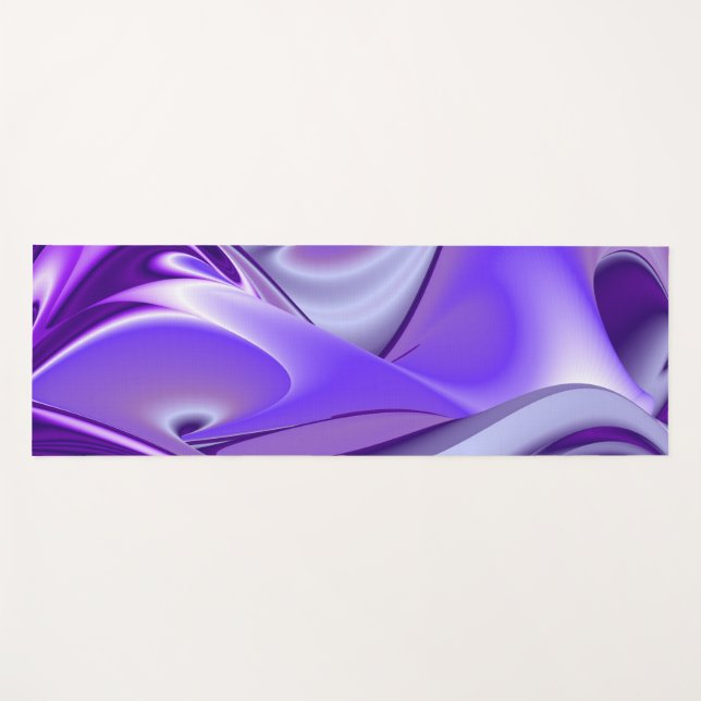 Esterilla De Yoga Sueños del arcoiris de flores moradas (Anverso (horizontal))