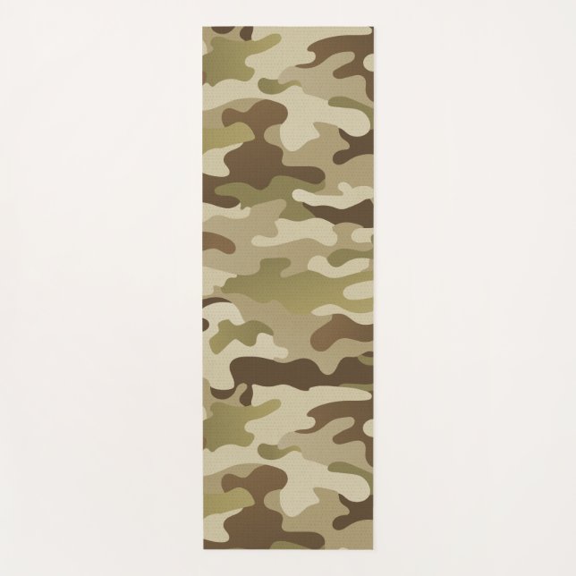 Esterilla De Yoga Summer Urban Camo Brown Green Tan (Anverso)