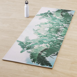 Esterilla De Yoga Summer Vibes Banana deja un verde pálido