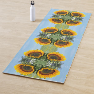 Esterilla De Yoga Sunflower In Sunshine Resumen Arte De Flores