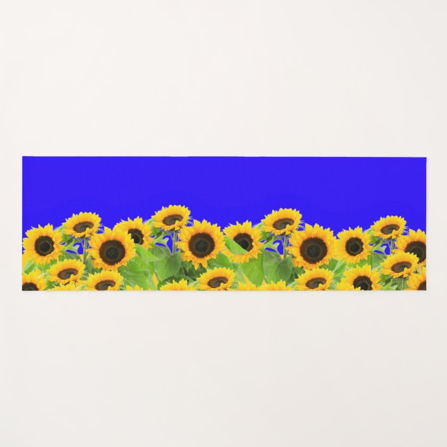 Esterilla De Yoga Sunflower - Libertad Ucrania Paz Bandera ucraniana (Anverso (horizontal))