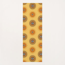 Esterilla De Yoga Sunflower Yellow Mandala - Third Eye Graphic Print