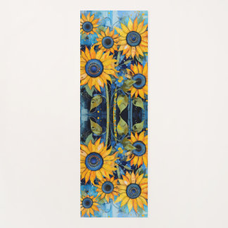 Esterilla De Yoga Sunflowers Wildflowers Flower Mixed Media Design