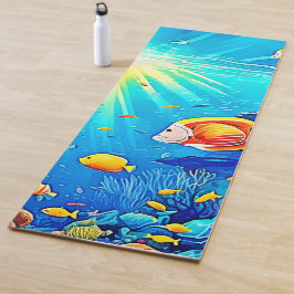 Esterilla De Yoga Sunlit Reef Life Glow Art