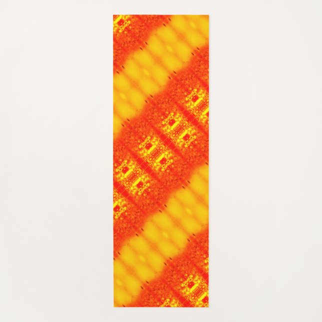 Esterilla De Yoga Sunny Daisy Ikat Too 4 Sangria (Anverso)