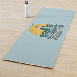 Esterilla De Yoga Sunrise Flow Paddleboard Yogi | Coastal Beach Blue