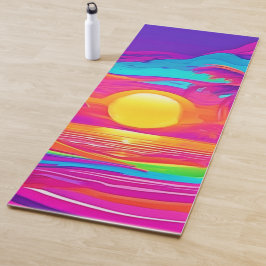 Esterilla De Yoga Sunset azul y Naranja