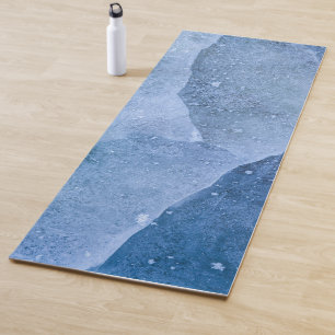 Esterilla De Yoga Superficie de hielo azul
