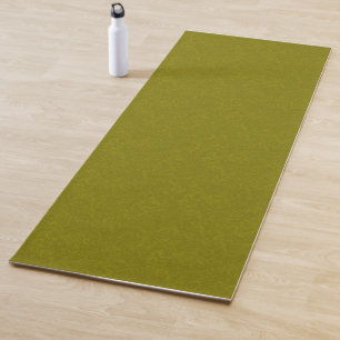 Esterilla De Yoga Superficie verde oliva con patrón sutil de remolin