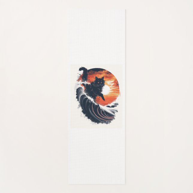 Esterilla De Yoga Surf's Up Cat (Anverso)