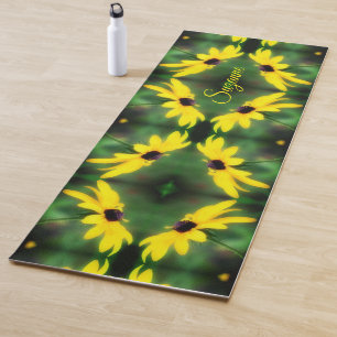 Esterilla De Yoga Susan Daisy Resumen de Ojos Negros Personalizado