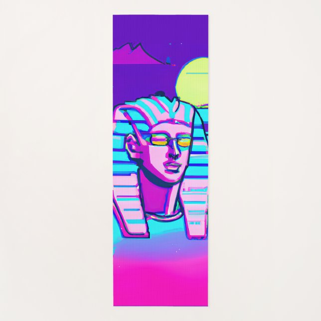 Esterilla De Yoga Synthwave Pharaoh (Anverso)