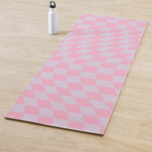 Esterilla De Yoga Tablero de verificación rosa Lilac Patrón controla