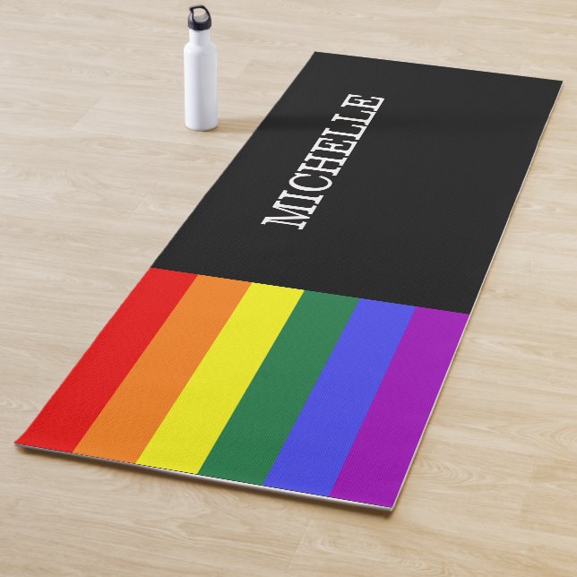 Esterilla De Yoga Tapete Yoga Orgulho Gay Rainbow Personalizado (In situ)
