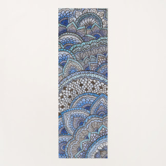 Esterilla De Yoga Tapis de yoga motif mandala bleu