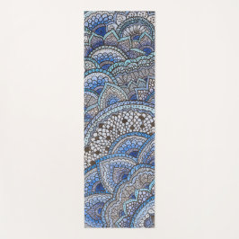 Esterilla De Yoga Tapis de yoga motif mandala bleu