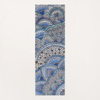 Esterilla De Yoga Tapis de yoga motif mandala bleu