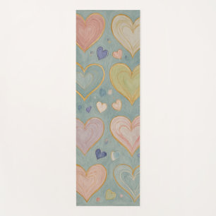 Esterilla De Yoga Tapiz del corazón Pastel