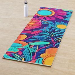 Esterilla De Yoga Tapiz Psicodélico Floral