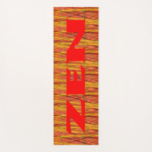 Esterilla De Yoga Tapón de ejercicio de alambre rojo Zen